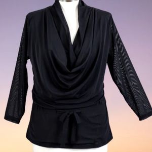 Juliette Drape Neck Top $15 or pick any 2 $15 tops for $20
